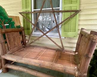 BAMBOO BENCH, WOOD STAR