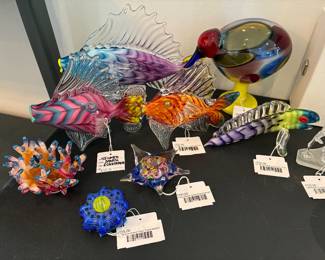 Signed Mark Eckstrand, Mark Eckstrand Glass Paperweight