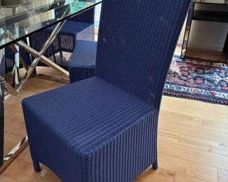 Blue Woven Chairs