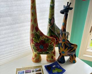 Hand Painted Giraffes