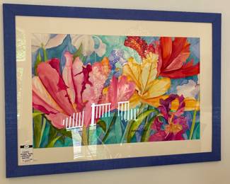 Signed Stephanie Pollock Watercolor Painting