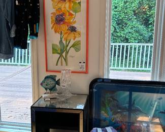 Mirrored Side Table, Wall Art