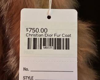 Christian Dior Fur Coat