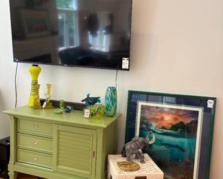 Green Cabinet, Glass Art, Wall Art, Sony Tv