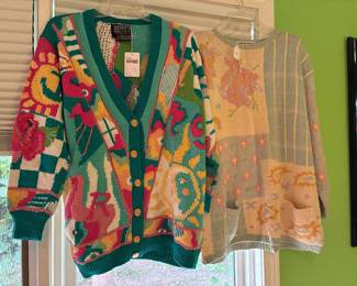 Vtg Berek Sun Cardigan