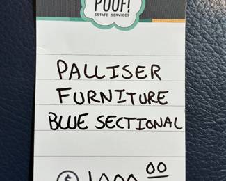 Palliser Furniture Blue Sectional