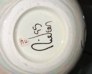 Iridescent Swirl Ceramic Teapot