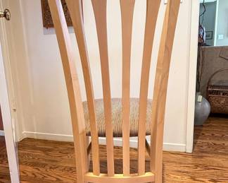 East West Furniture Oak Finish Dining Chairs