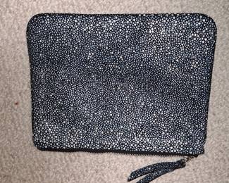 Stingray Leather Clutch/Cosmetic Bag