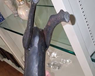 Vintage Etruscan Style Bronze Horse Sculpture
