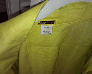 Magaschoni 100% Linen Button-Up Shirt