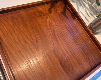 Mid-Century Modern Walnut Serving Tray
