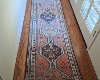 Vintage Persian Serab Runner Rug size 2'5" x 14'9"