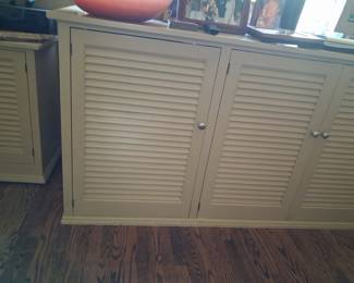 Custom Built Louvered Media Console/Sideboard
