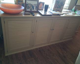 Custom Built Louvered Media Console/Sideboard