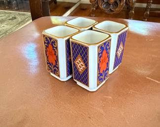 Fitz and Floyd "Old Imari" Set of 4 Coffee/Tea Cups