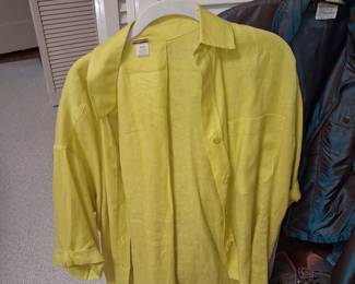 Magaschoni 100% Linen Button-Up Shirt