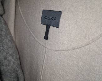 OSKA Cream Wool Blend Coat