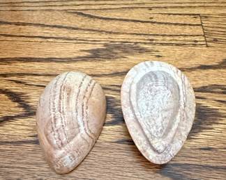 Carved Stone Egg Set - Aragonite