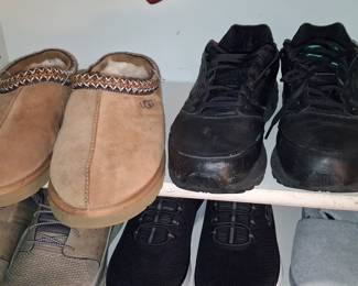UGG Neuman Slipper and Black Athletic Shoes