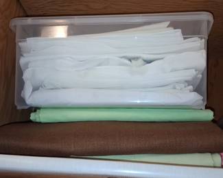 Fabric Remnants and Storage Bins