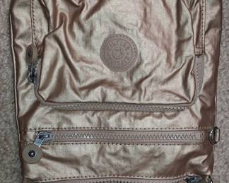 Kipling 'Arto' Metallic Rose Gold Crossbody Bag