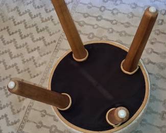 Mid-Century Modern Style Boucle Upholstered Ottoman/Stool