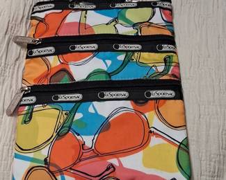 LeSportsac Cosmetic Pouch with Abstract Sunglasses Print