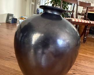 Large Blackware Pottery Vase