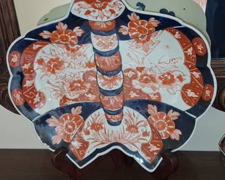 Imari Porcelain Butterfly-Shaped Charger