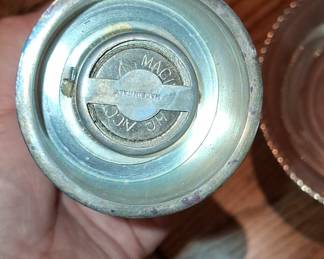 Vintage Italian Silver Plated Pepper Mill - PM Italy