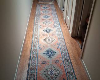 Vintage Turkish Oushak Runner Rug