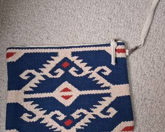 Southwestern Style Woven Kilim Clutch/Pouch