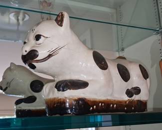 Chinese Cizhou-Ware Ceramic Cat Pillow