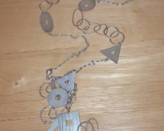 Modernist Geometric Link Necklace