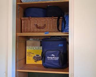 Kodak Carousel 750H Projector and Tommy Bahama Cooler Bag