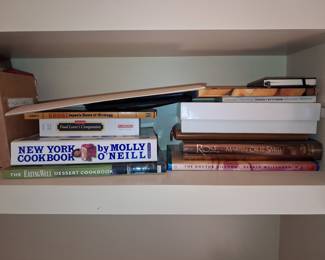 Collection of Cookbooks and Novels