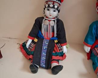 Hmong and Akha Hill Tribe Dolls
