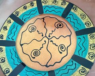 Kay Young Hand-Painted Ceramic Plate