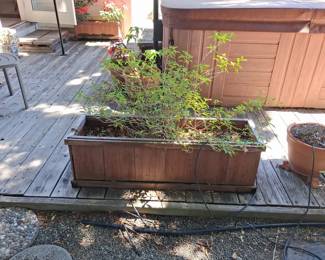 Wooden Rectangular Raised Garden Bed Planter