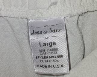 Jess & Jane Women's Linen Blend Cropped Pants