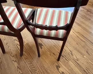 Antique English Regency Mahogany Dining Chairs (Pair)