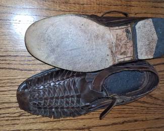 Men's Vintage Woven Leather Huarache Sandals