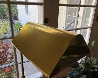 Mid-Century Modern Brass Pharmacy Floor Lamp