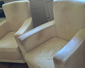 American Leather Armchairs (Pair)