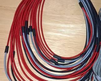 Multi-Strand Cord Necklace with Silver-Tone Clasp
