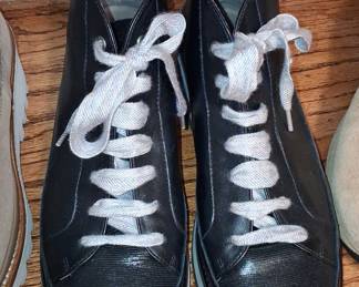 Ron White "Ankle" Black Leather Lace-Up Boots