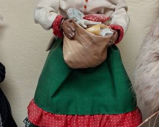 Folk Art "Mammy" Doll with Basket