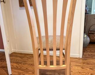 East West Furniture Oak Finish Dining Chairs