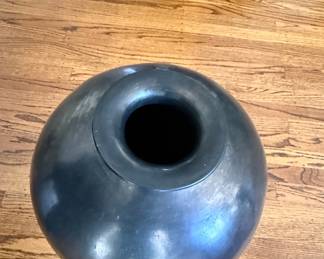 Large Blackware Pottery Vase